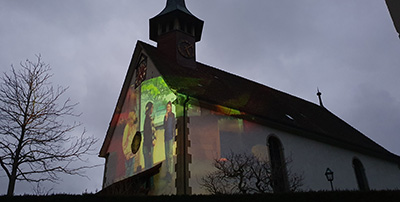 Projektion Kirche Singspiel